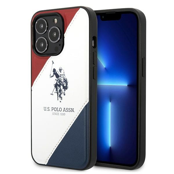 US Polo USHCP14LPSO3 iPhone 14 Pro 6.1" balta Trīskrāsu Reljefs
