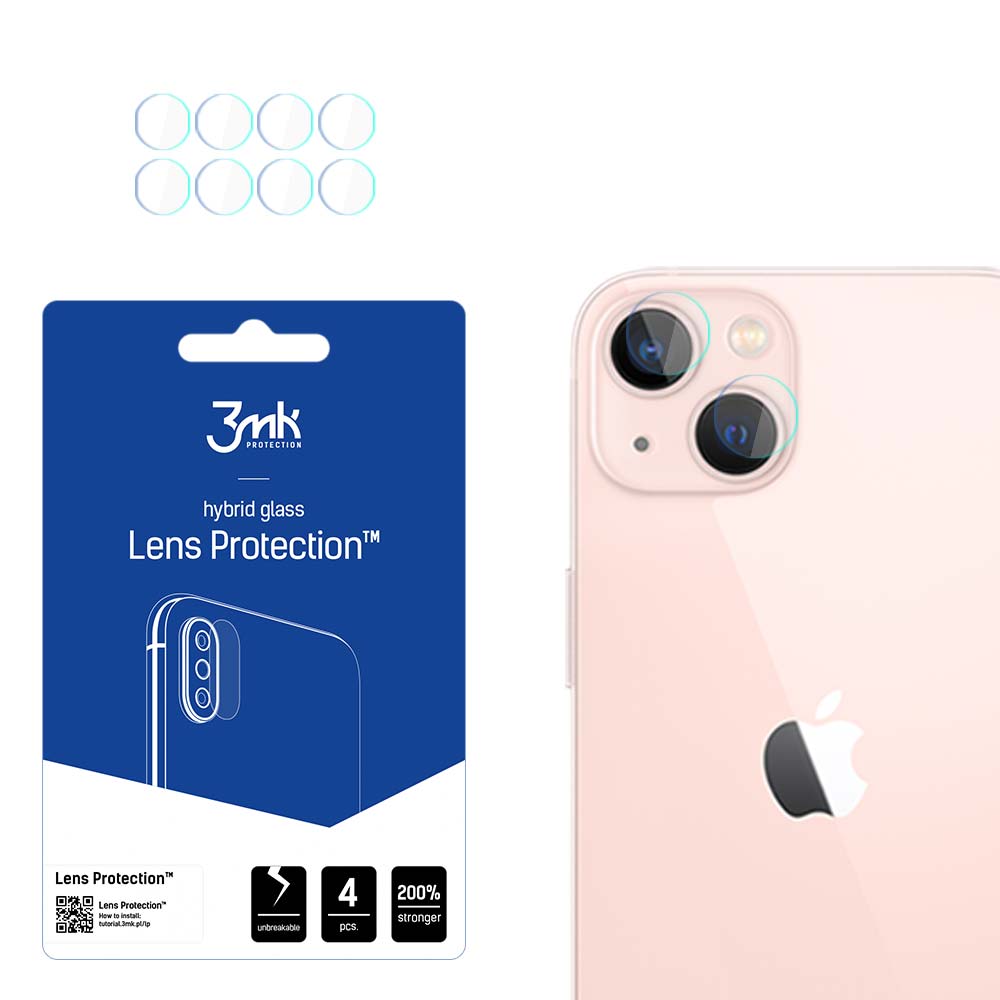 Kameras stikls iPhone 14 Plus 7H no 3mk Lens Protection sērijas objektīvam