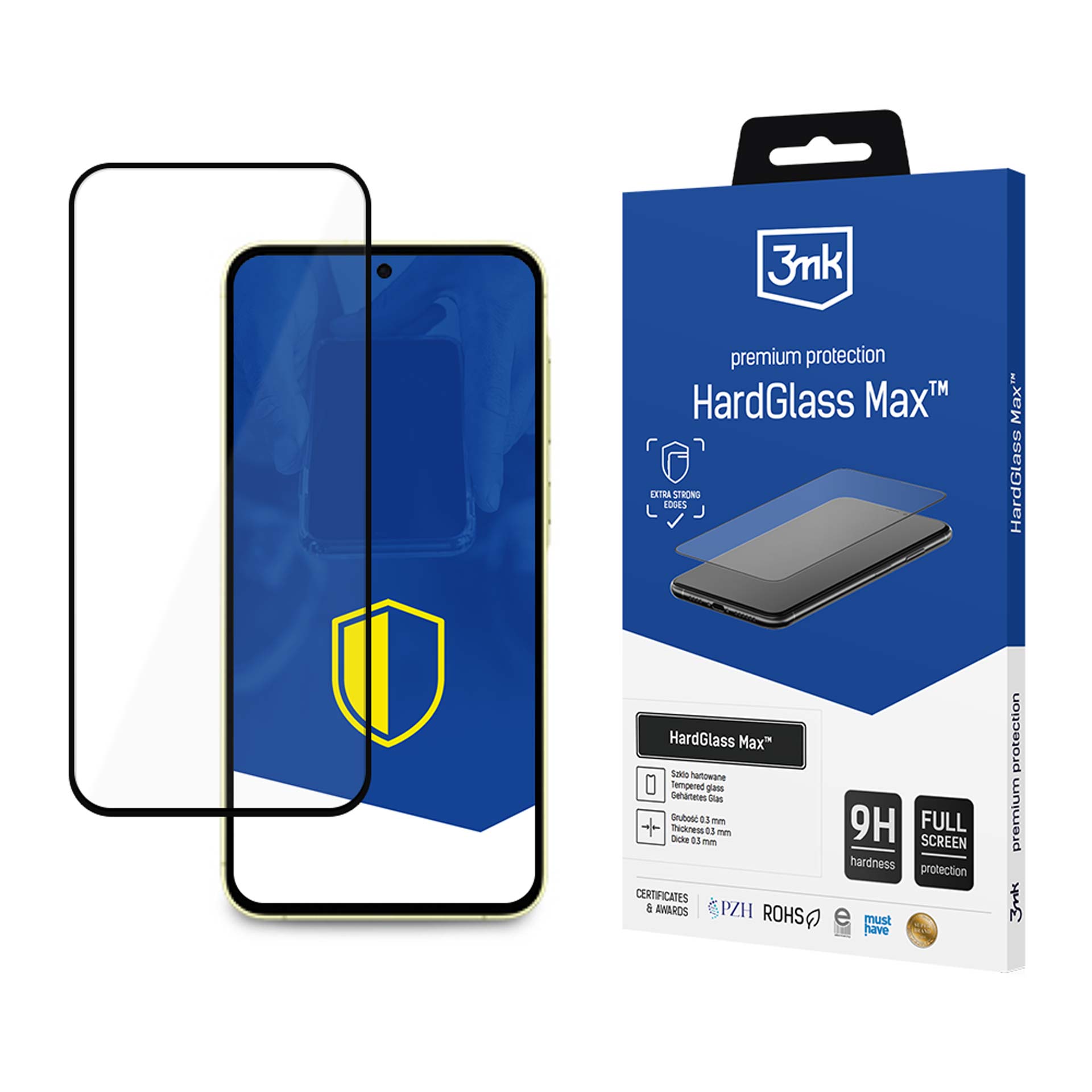 9H 3mk HardGlass Max™ Aizsargstikls paredzēts Xiaomi 13