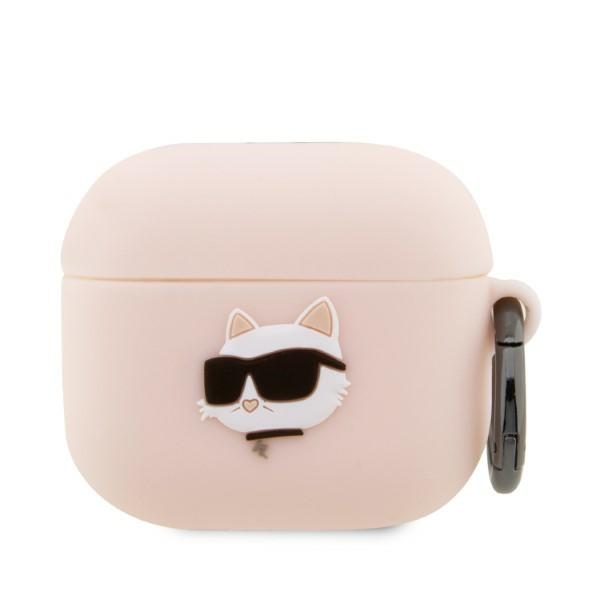Karl Lagerfeld KLA3RUNCHP AirPods 3 vāciņš silikons rozā Karl Head 3D