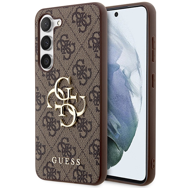 Guess GUHCS23S4GMGBR S23 S911 brūns/brūns cietais apvalks 4G Big Metal Logo