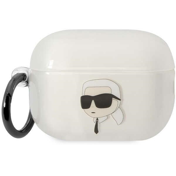 Karl Lagerfeld KLAP2HNIKTCT AirPods Pro 2 apvalks caurspīdīgs Ikonik Karl Lagerfeld