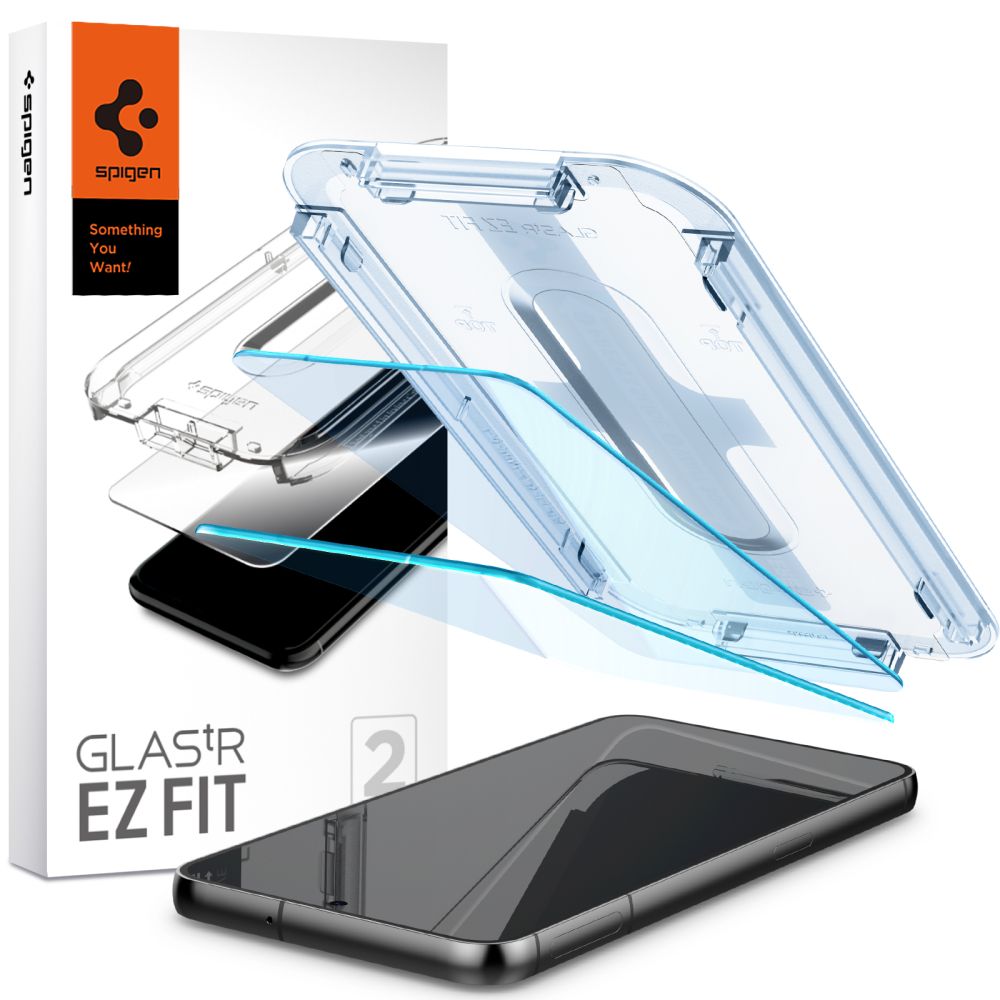 Spigen Glas.tR EZ Fit rūdītais stikls Samsung Galaxy S23+ - 2 gab.