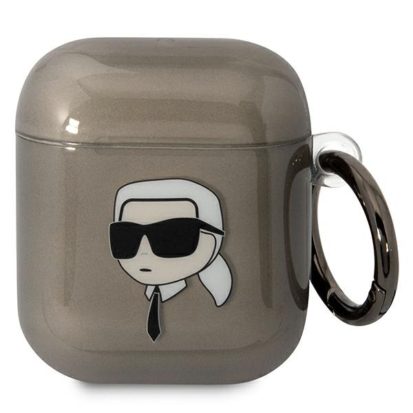 Karl Lagerfeld KLA2HNIKTCK AirPods 1/2 apvalks melns/melns Karl`s Head