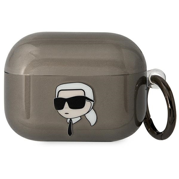Karl Lagerfeld KLAPHNIKTCK AirPods Pro apvalks melns/melns Karl's Head