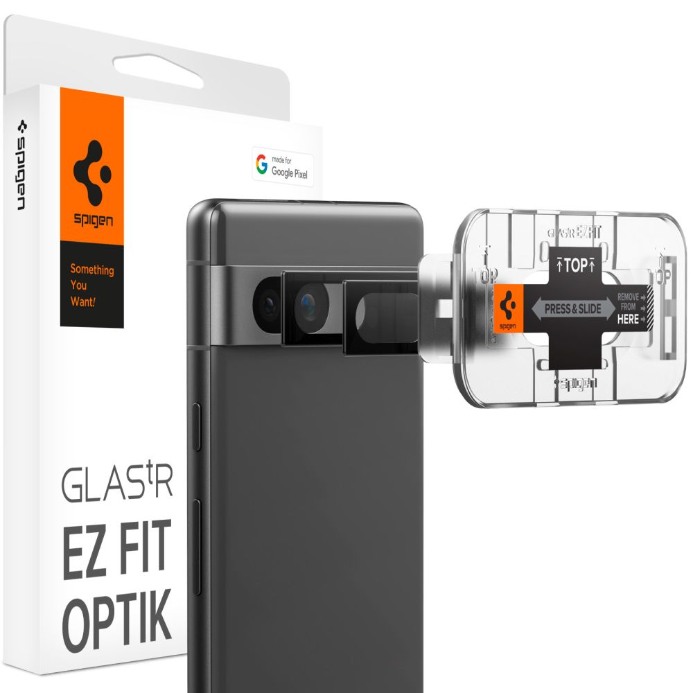 Spigen Glas.tR EZ Fit Optik kameras aizsargs Google Pixel 7A - melns 2 gab.
