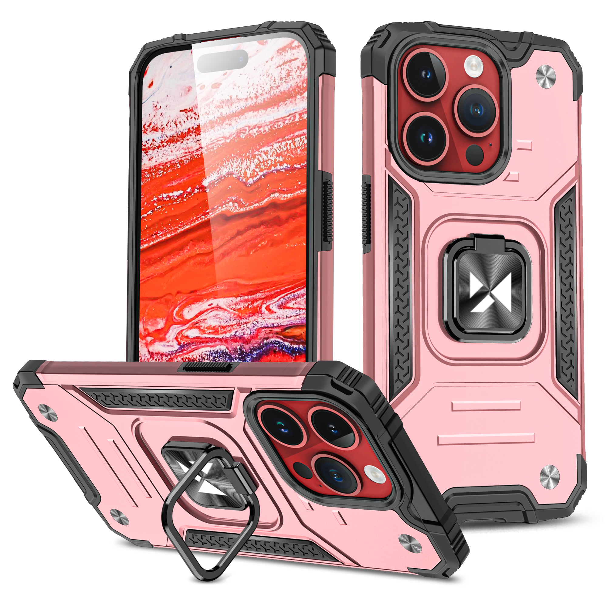 Wozinsky Ring Armor iPhone 15 Pro Max Ring Armor apvalks - zelta