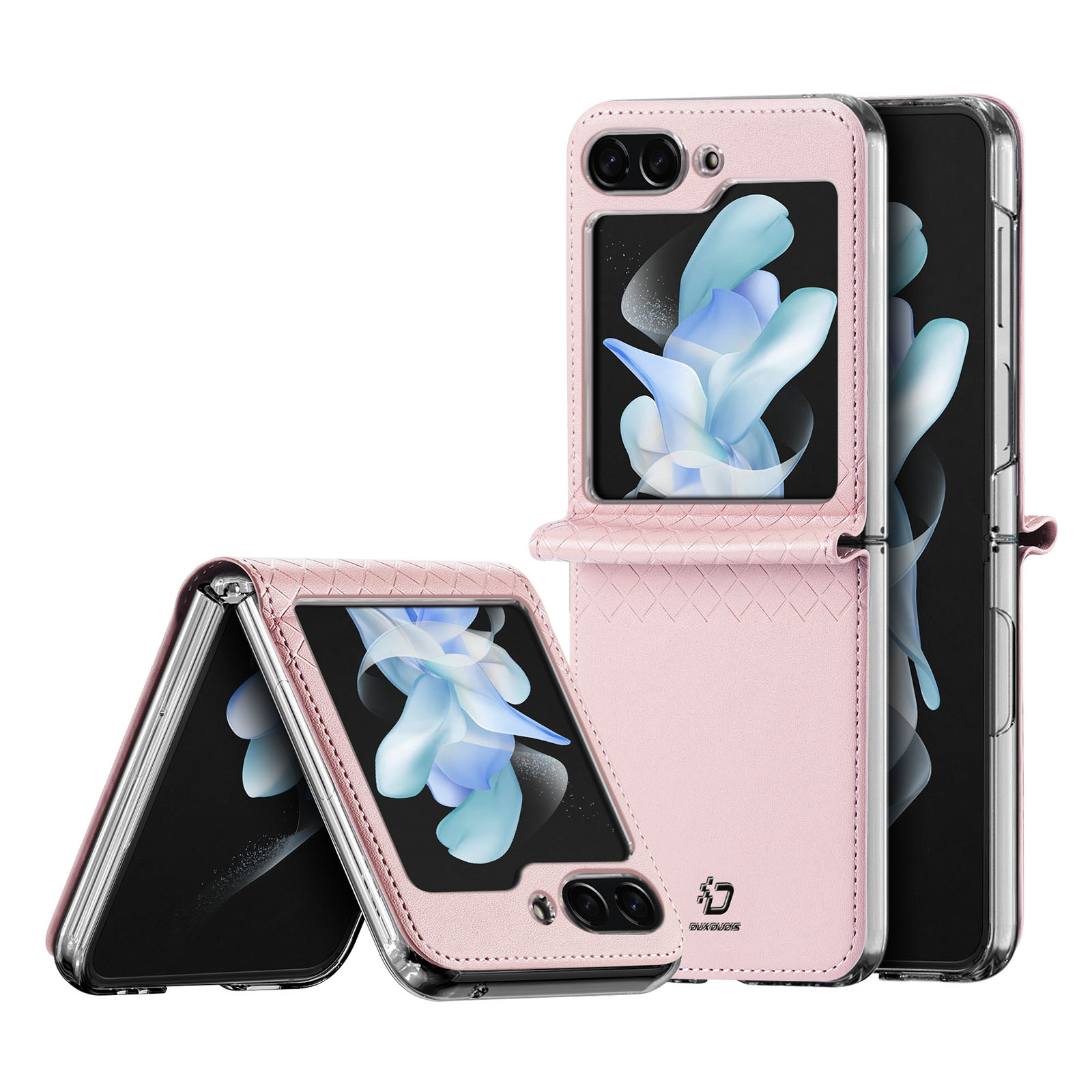 Dux Ducis Bril ādas apvalks Samsung Galaxy Z Flip 5 5G - rozā