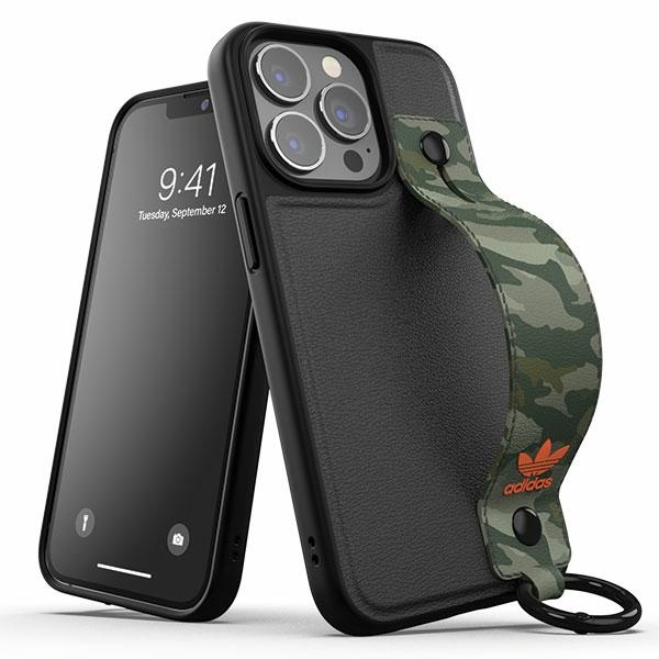 Adidas OR Viedtālruņa apvalks ar siksniņu iPhone 13 Pro /13 6.1" melns-zaļš/melns-zaļš 47111