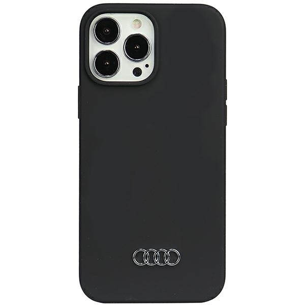 Audi silikona viedtālruņa apvalks iPhone 13 Pro Max 6.7" melns/melns cietais apvalks AU-LSRIP13PM-Q3/D1-BK