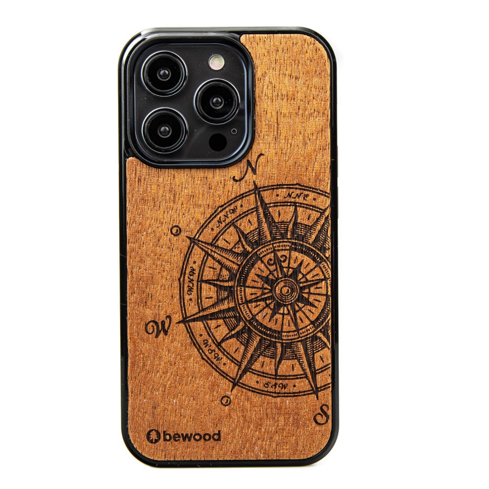 Bewood Traveler Merbau koka viedtālruņa apvalks iPhone 15 Pro