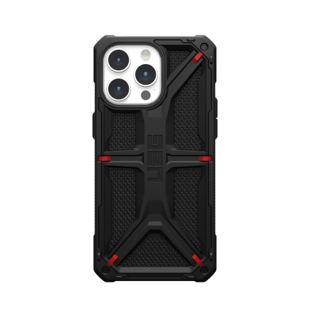 UAG Monarch viedtālruņa apvalks iPhone 15 Pro Max - melns kevlar