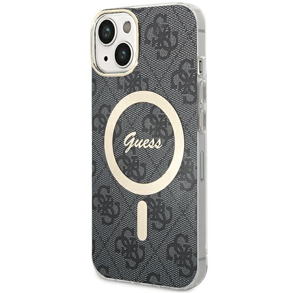 Guess IML 4G magnētiskais viedtālruņa apvalks iPhone 15 - melns