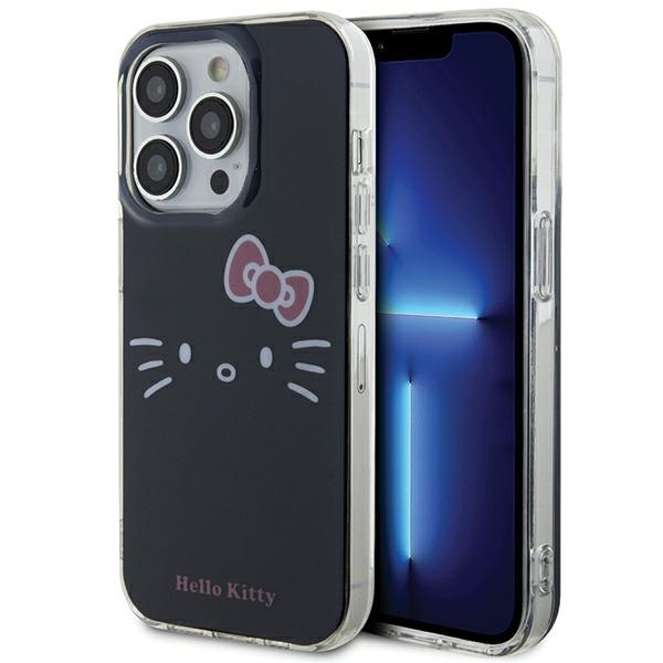 Hello Kitty IML Kitty Face Viedtālruņa apvalks (m) iPhone 15 Pro Max - melns (m)