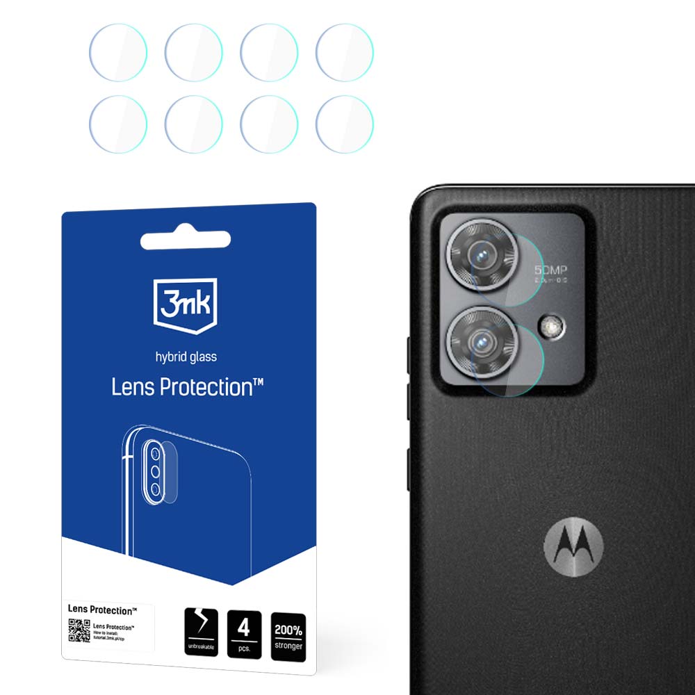 3mk Lens Protection™ hibrīdais kameras stikls Motorola Edge 40 Neo