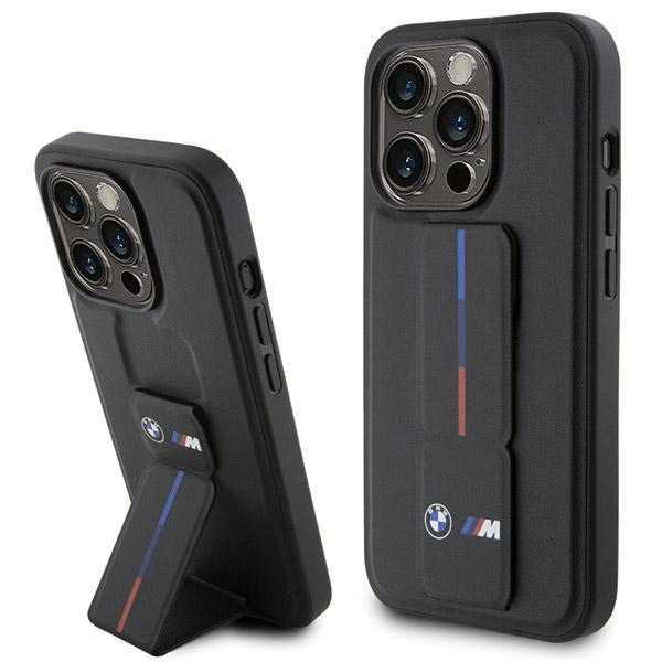 BMW Grip Hot Stamp viedtālruņa apvalks iPhone 15 Pro - melns