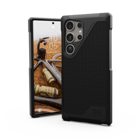 UAG Metropolis LT Magnet viedtālruņa apvalks Samsung Galaxy S24 Ultra ar magnētisko moduli - melns kevlar