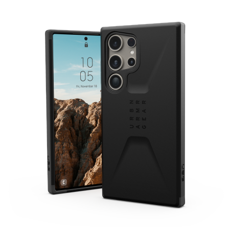 UAG Civilian viedtālruņa apvalks Samsung Galaxy S24 Ultra - melns