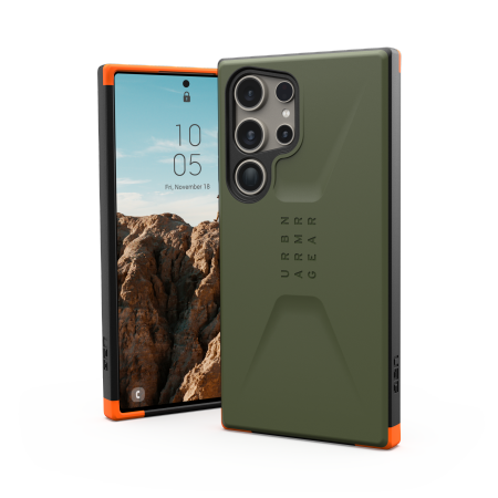 UAG Civilian viedtālruņa apvalks Samsung Galaxy S24 Ultra 5G - zaļš