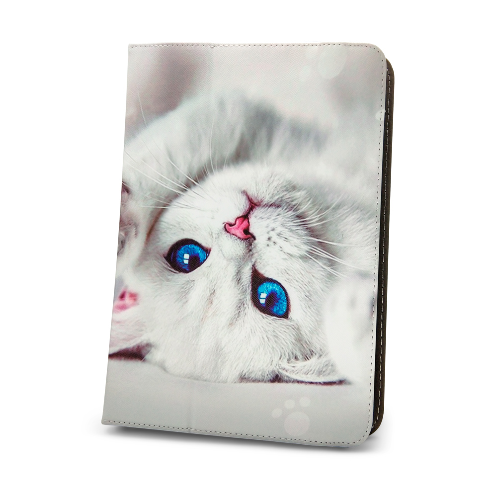 Universāls viedtālruņa apvalks Cute Kitty planšetdatoram 9-11''(L27 x W20 cm)