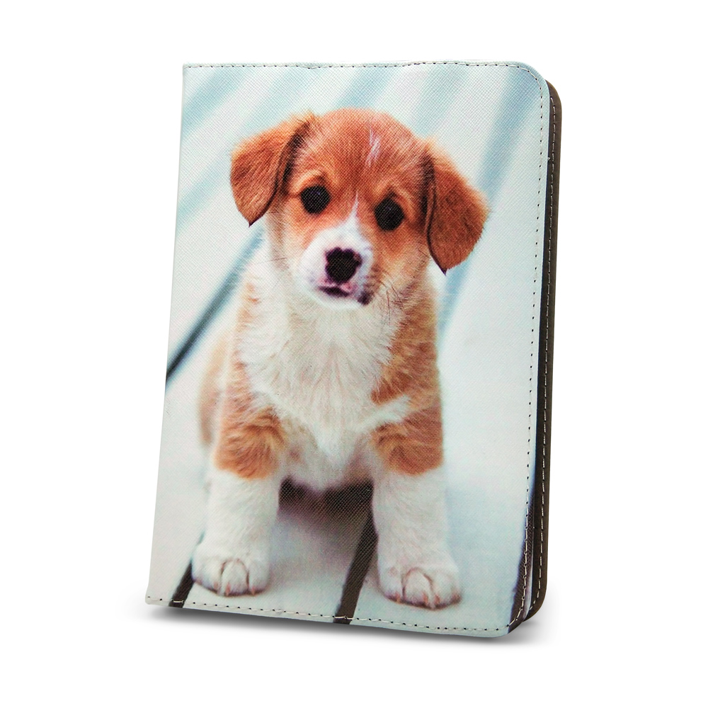 Universāls viedtālruņa apvalks Cute Puppy planšetdatoram 9-11''(L27 x W20 cm)