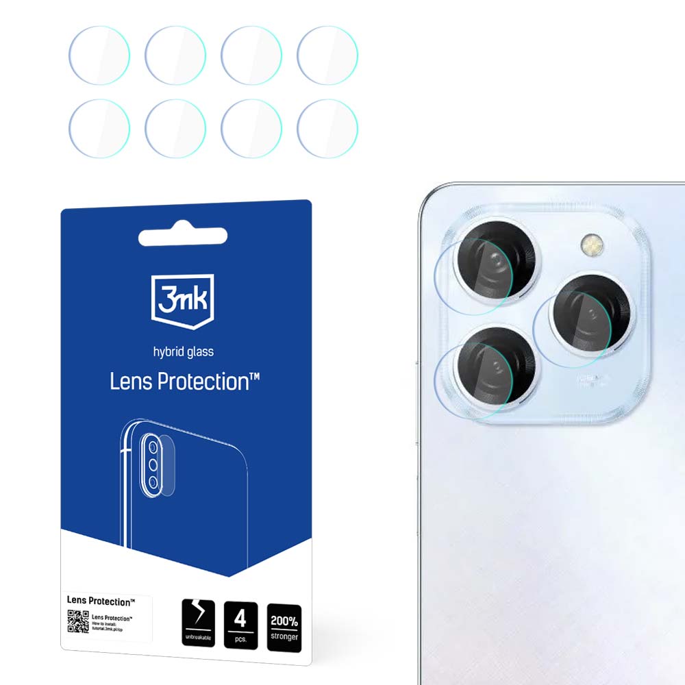 3mk Lens Protection™ hibrīdais kameras stikls Tecno Spark 20 Pro