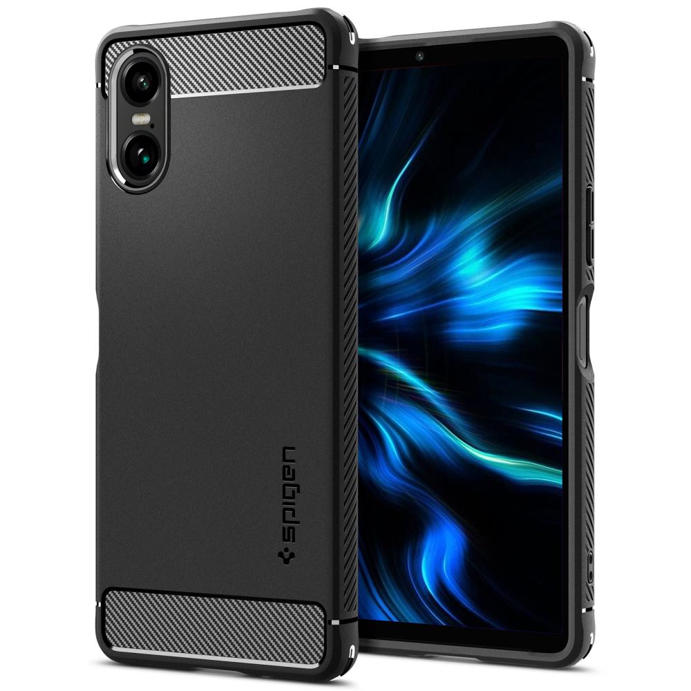 Spigen Rugged Armor viedtālruņa apvalks Sony Xperia 10 VI - matēts melns
