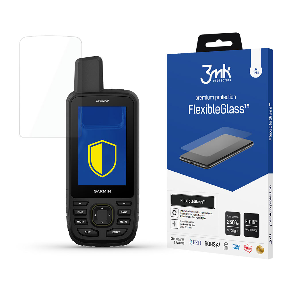 Garmin GPSMAP 67 – 3mk FlexibleGlass hibrīda stikls
