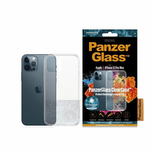 PanzerGlass ClearCase antibakteriālais viedtālruņa apvalks iPhone 12 Pro Max – caurspīdīgs