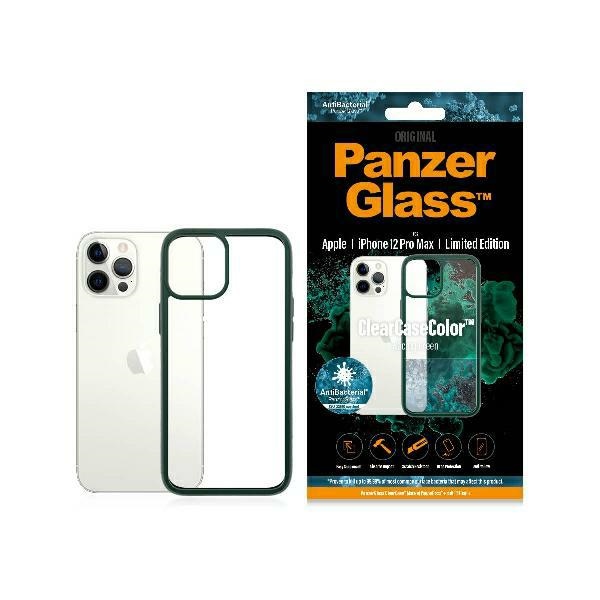 PanzerGlass ClearCase viedtālruņa apvalks iPhone 12 Pro Max – caurspīdīgs un zaļš