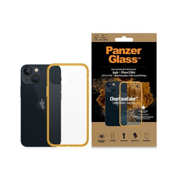 PanzerGlass ClearCase antibakteriālais viedtālruņa apvalks ar Military Grade sertifikātu iPhone 13 Mini - caurspīdīgs dzeltens