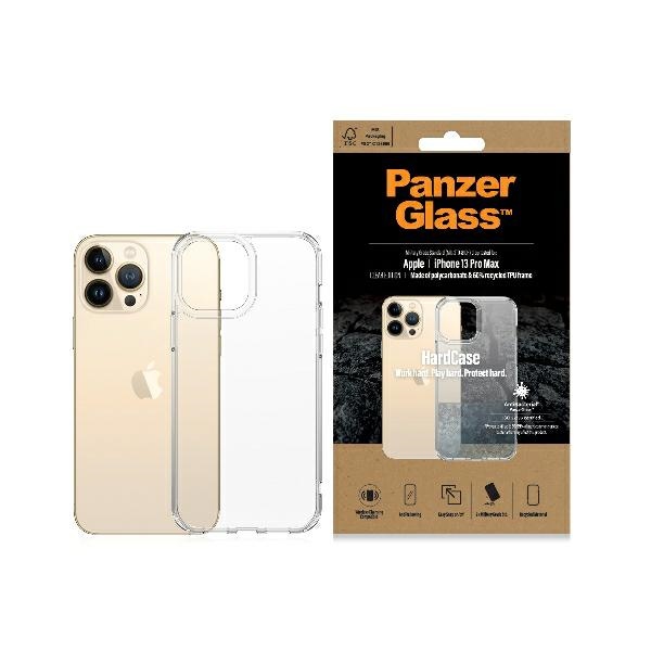 PanzerGlass HardCase antibakteriālais militārā standarta sertificēts viedtālruņa apvalks iPhone 13 Pro Max – caurspīdīgs