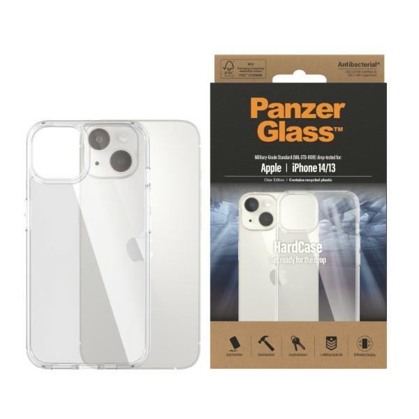PanzerGlass HardCase antibakteriālais militārā standarta sertificēts viedtālruņa apvalks iPhone 14 / 15 / 13 – caurspīdīgs