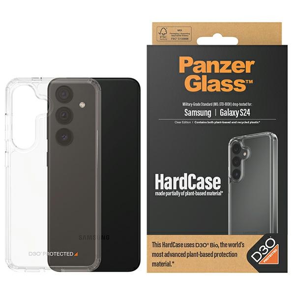 PanzerGlass HardCase ar D3O® Bio un militārās klases sertifikāciju Samsung Galaxy S24 - caurspīdīgs