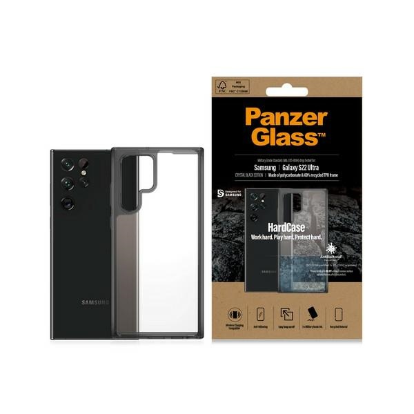 PanzerGlass HardCase antibakteriālais militārā līmeņa sertificēts apvalks Samsung Galaxy S22 Ultra - caurspīdīgs