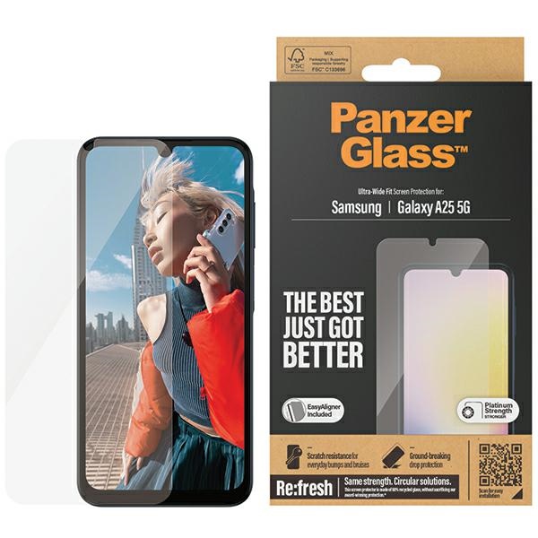 PanzerGlass īpaši plats aizsargstikls Samsung Galaxy A25 5G