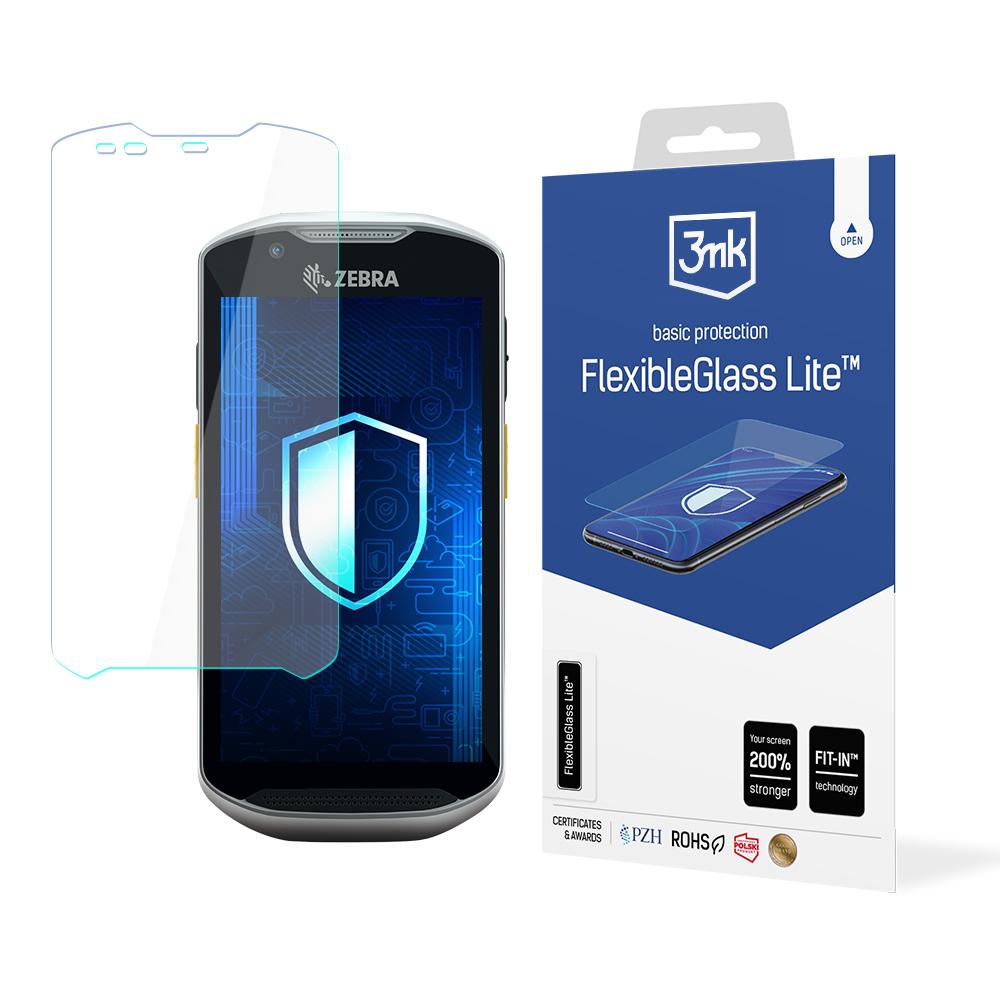 Aizsargstikls hibrīdais 3mk FlexibleGlass Lite™ uz Zebra TC57