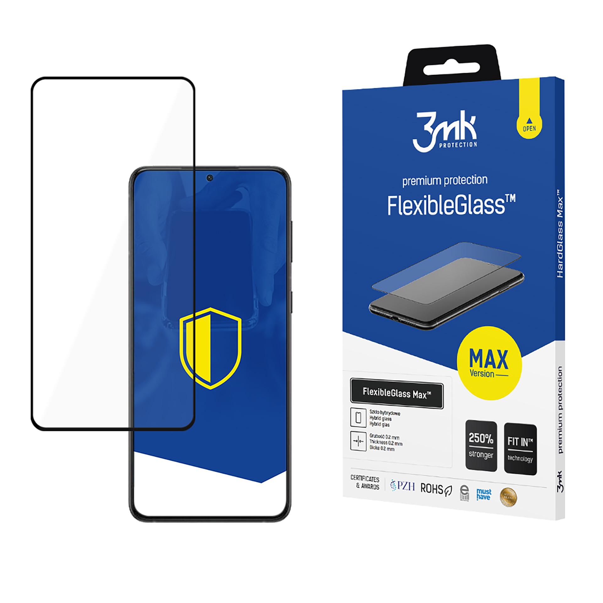 3mk FlexibleGlass Max™ hibrīdais stikls Samsung Galaxy S22+ 5G