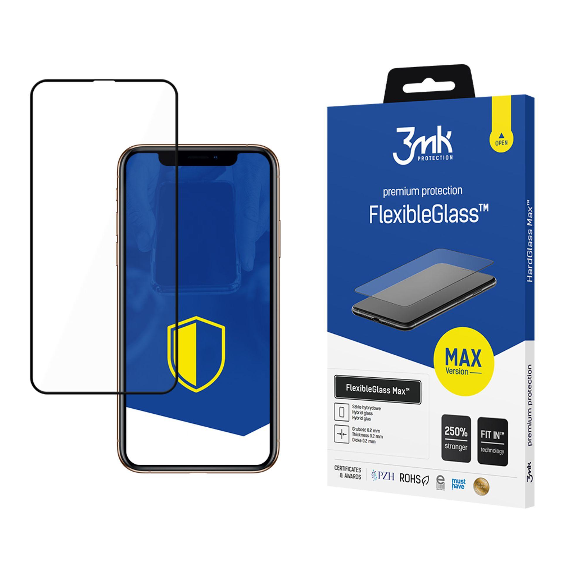 Hibrīdais stikls 3mk FlexibleGlass Max™ priekš iPhone 11 Pro Max