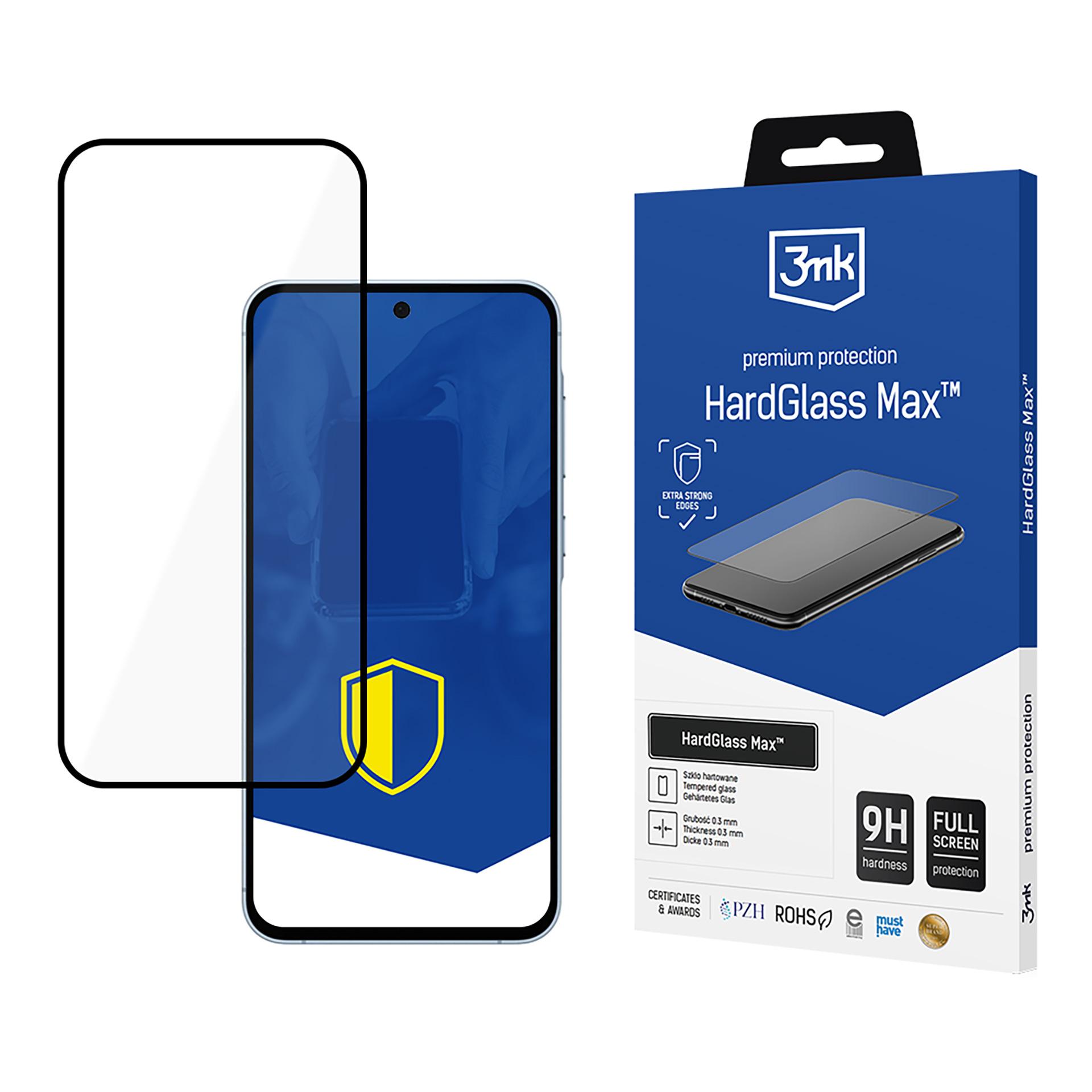 9H 3mk HardGlass Max™ aizsargstikls tālrunim Samsung Galaxy A55 5G