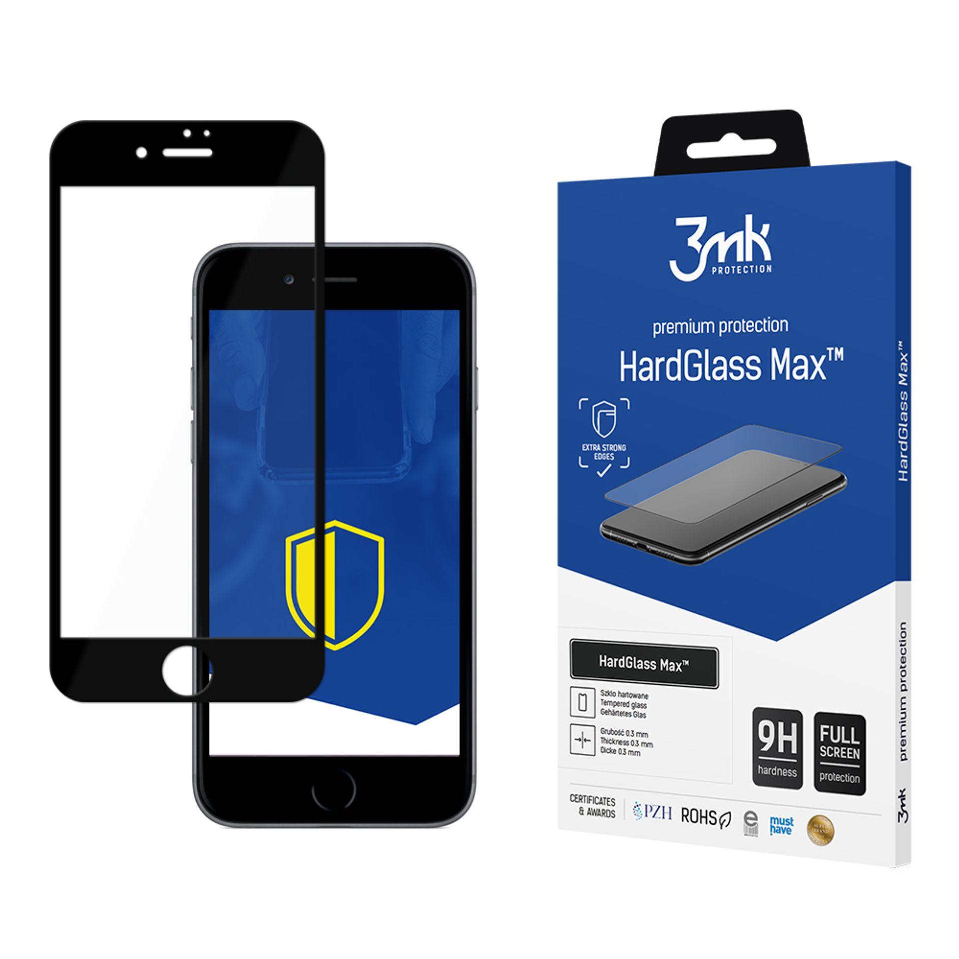 9H 3mk HardGlass Max™ aizsargstikls iPhone 8