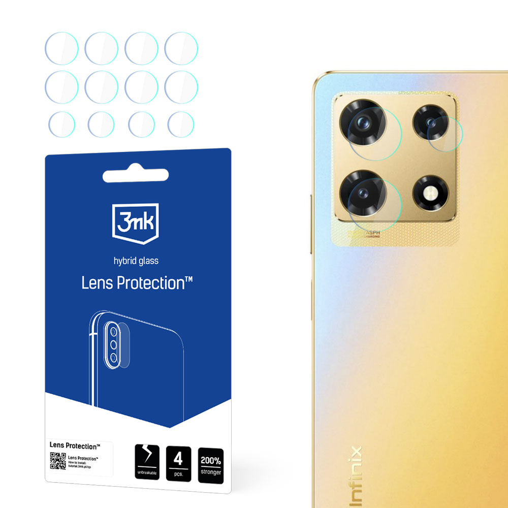 3mk Lens Protection™ hibrīdais kameras stikls Infinix Note 30