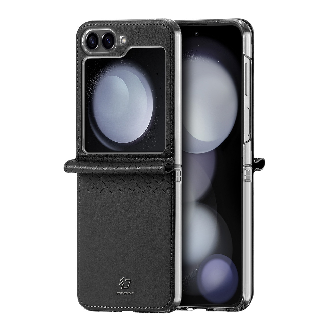 Dux Ducis Brill ādas apvalks Samsung Galaxy Z Flip 6 - melns
