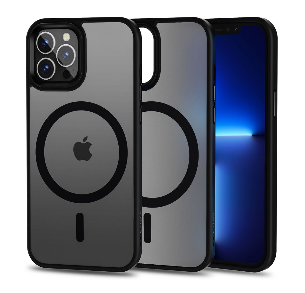 Tech-Protect MagMat MagSafe viedtālruņa apvalks iPhone 12 / 12 Pro - matēts melns