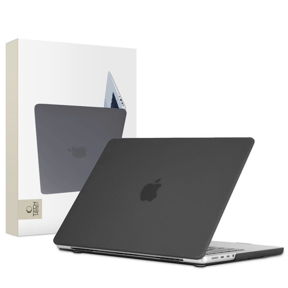 Tech-Protect SmartShell viedtālruņa apvalks MacBook Pro 14" M1 / M2 / M3 2021-2024 - matēts melns