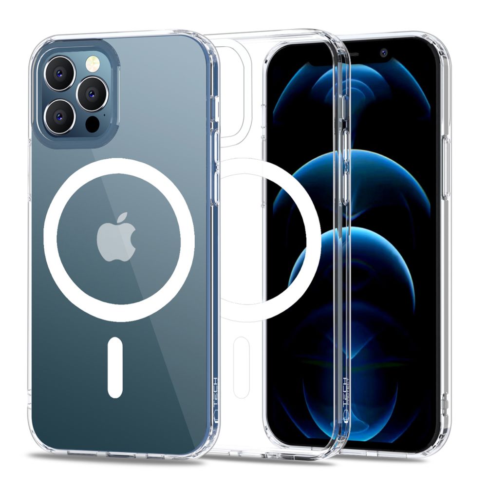 Tech-Protect MagMat Magnētiskais viedtālruņa apvalks iPhone 12 / 12 Pro - caurspīdīgs