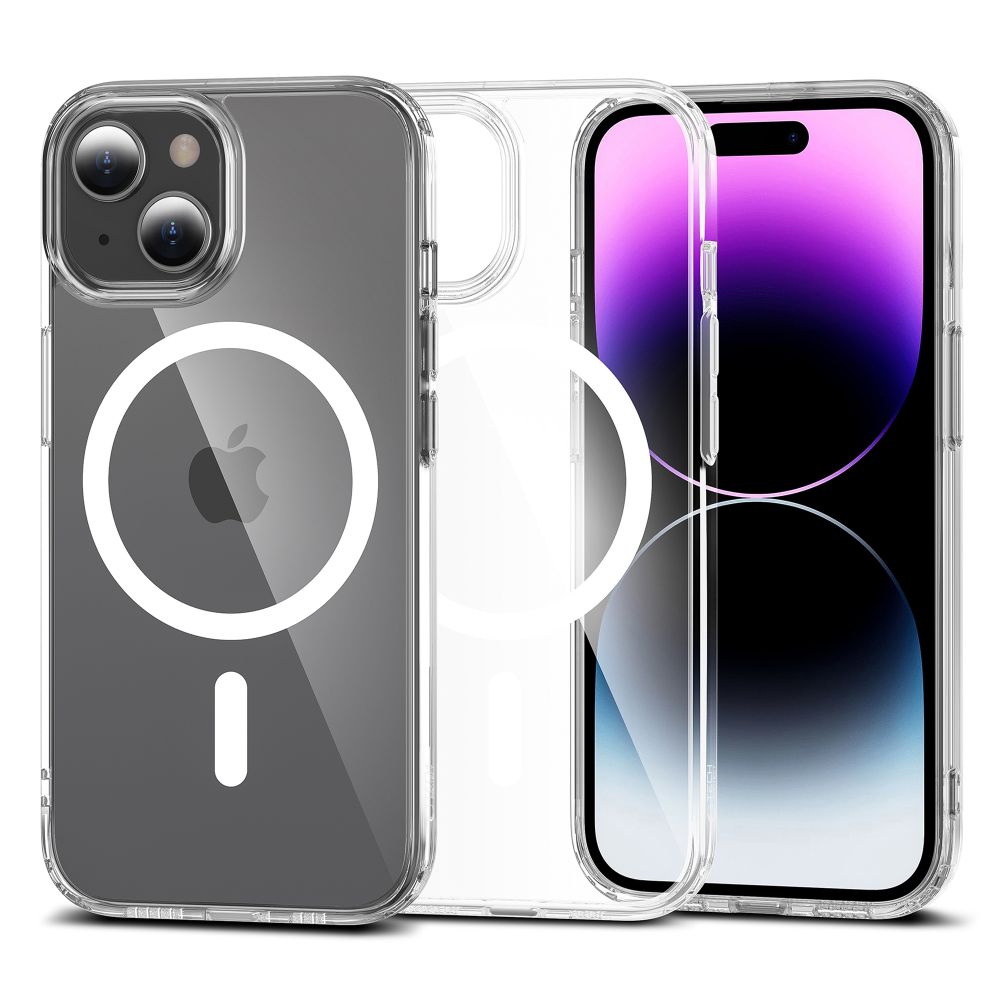 Tech-Protect FlexAir Hybrid Magnētiskais viedtālruņa apvalks iPhone 15 - Caurspīdīgs