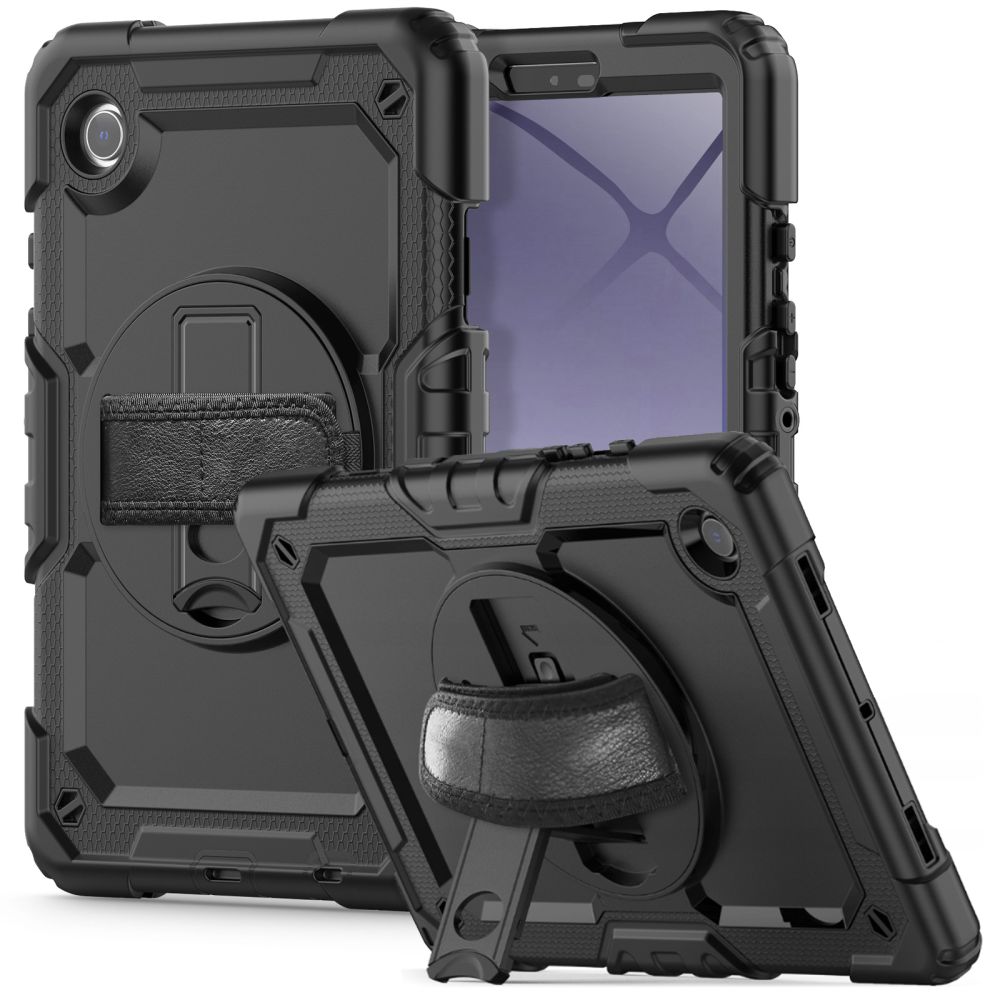 Tech-Protect Solid360 viedtālruņa apvalks Samsung Galaxy Tab A9 8.7 X110 / X115 - melns
