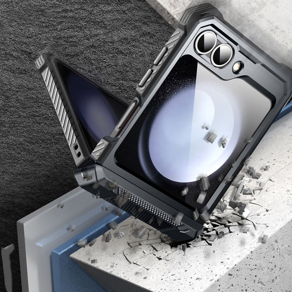 Supcase IBLSN ArmorBox viedtālruņa apvalks Samsung Galaxy Z Flip 6 - melns