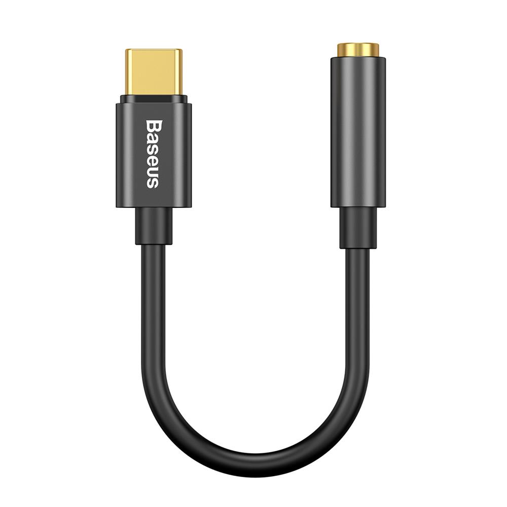 Baseus adapteris L54 USB-C uz ligzdu 3,5 mm melns